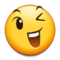Winking Face emoji on Samsung